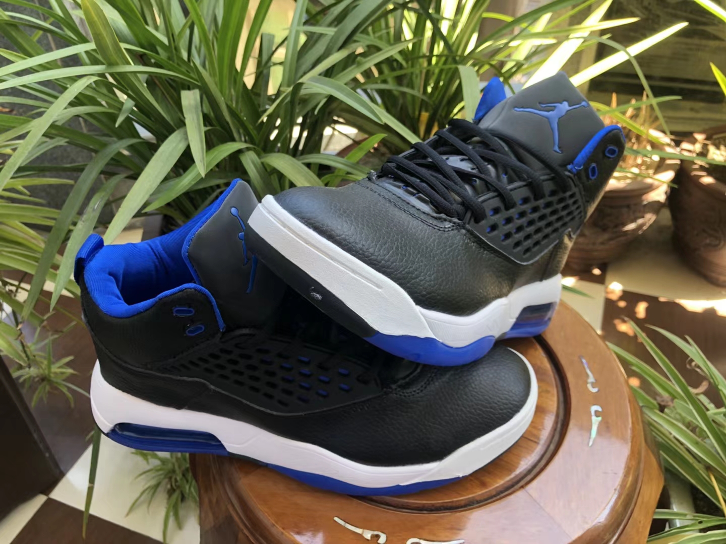 Air Jordan Maxin 30th Black Blue White Shoes